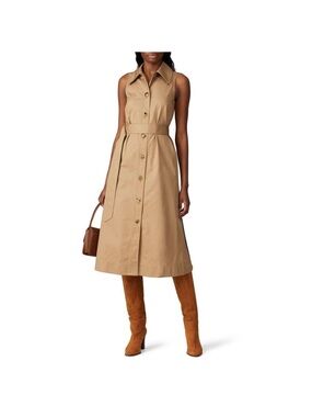 Kate Spade Belted Trench Shirt Dress - Beige